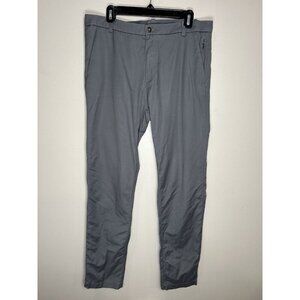 Lululemon ABC Warp Stream Chino Performance Pants Mens Size 34x32 Gray 5 Pocket